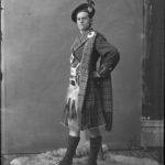 Mr. Stewart in fancy dress, 1876