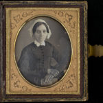 Lady in lace cap, ca. 1850s