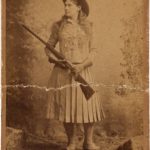 Annie Oakley in gaiters, 1892