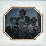 Father with three children, after 1852