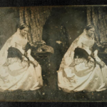 Clementine Krone in bridal dress, 1854
