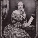Lady in checkered dress, ca. 1845