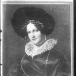 Lady with large hat, ca. 1830s